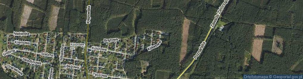 Zdjęcie satelitarne Lazurowa ul.